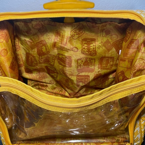 Samantha Browns Yellow Houndstooth Travel Bag - Picture 8 of 16